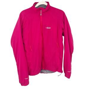 Rab Womens Outdoor Hiking Winter Mesh Lined‎ Full Zip Strata Jacket Size M Pink